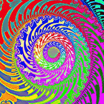 Pittura intitolato "psychedelic" da Nancy Forever, Opera d'arte originale, Olio