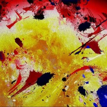 Digital Arts titled "colorful splotch" by Nancy Forever, Original Artwork, Digital Painting