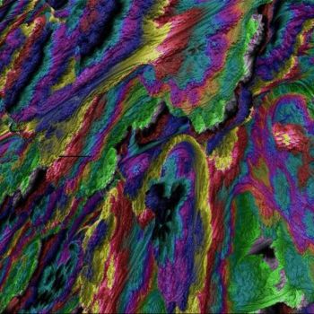 Digital Arts titled "colorful cave 34" by Nancy Forever, Original Artwork, Digital Painting