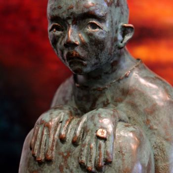 Sculpture intitulée "venir-d-ou-bronze.j…" par Nancy Leloup, Œuvre d'art originale, Métaux