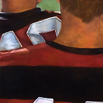 Peinture intitulée "Série-futebol-pai-e…" par Jesus Valentino, Œuvre d'art originale, Huile