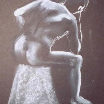 Drawing titled "SYLVAIN Pastel N°66" by Nadine Pizzinato, Original Artwork, Other