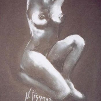 Disegno intitolato "Pastel N°51" da Nadine Pizzinato, Opera d'arte originale