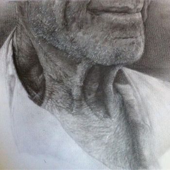 Drawing titled "Homme 3" by Nina-Jeanne, Original Artwork, Pencil