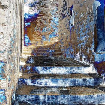 Arte digitale intitolato "Stairs 6 Hydra Isla…" da Cris Orfescu, Opera d'arte originale