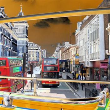 Digital Arts titled "Street 7 London" by Cris Orfescu, Original Artwork