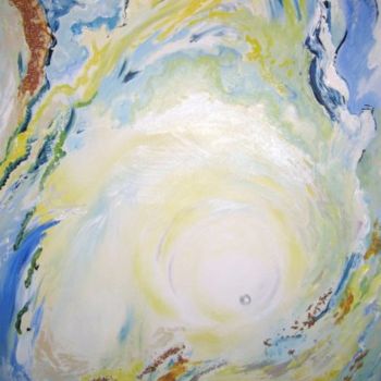 Peinture intitulée "coeur d'huitre" par Nanou, Œuvre d'art originale, Huile