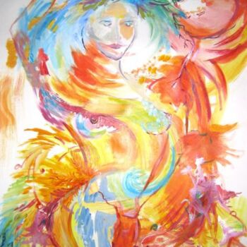 Painting titled "Duos avec Myriam Fi…" by Nanou, Original Artwork