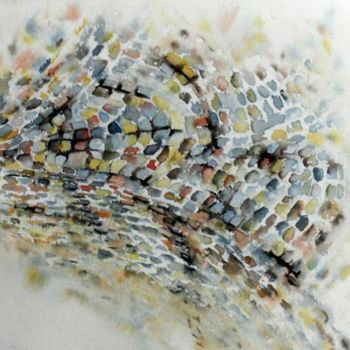 Malerei mit dem Titel "galets" von Nanou Marange, Original-Kunstwerk