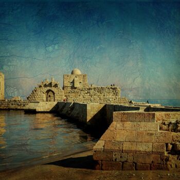 Photography titled "Sidon Sea Castle" by Naoki Takyo, Original Artwork, Digital Photography