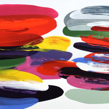 绘画 标题为“Field of color VI” 由Naoko Paluszak, 原创艺术品, 丙烯 安装在木质担架架上
