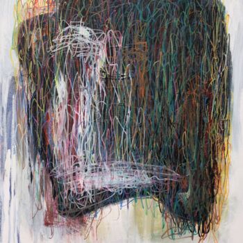 Картина под названием "Threads" - Naoko Paluszak, Подлинное произведение искусства, Акрил Установлен на Деревянная рама для…