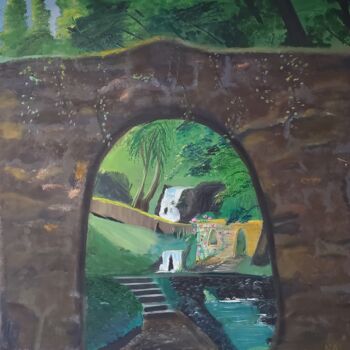 Painting titled "Journey to Inner Pe…" by Naomi Czupryna, Original Artwork, Acrylic