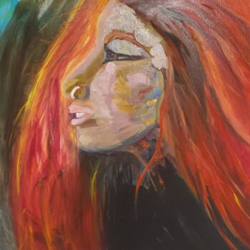 Painting titled "Wild Woman Becoming" by Naomi Czupryna, Original Artwork, Oil