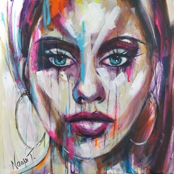 Painting titled "ADELE" by Naomi T., Original Artwork, Acrylic