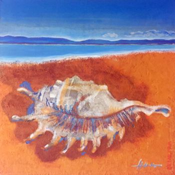 Картина под названием ""Шум моря"" - Деметра, Подлинное произведение искусства, Акрил