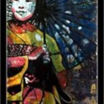 Painting titled "geisha" by Narbero, Original Artwork