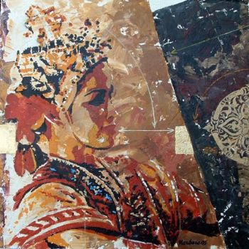 Painting titled "Thai dancer" by Narbero, Original Artwork