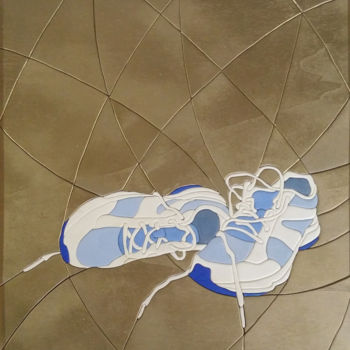 Γλυπτική με τίτλο "SCARPE 2" από Narciso Dall Orto, Αυθεντικά έργα τέχνης, Ξύλο