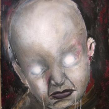 Painting titled "Doll VIII - Hypnose" by Narcisse Steiner, Original Artwork, Oil