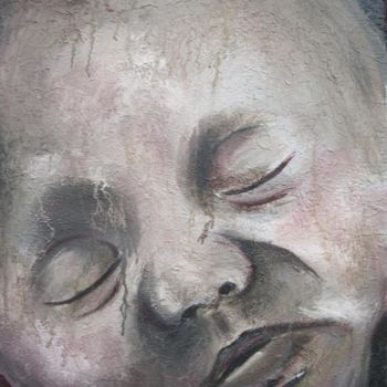 Painting titled "Doll XIII - Sommeil" by Narcisse Steiner, Original Artwork, Oil