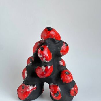 Sculpture titled "LAVA EXPLOSION" by Nare Danielyan, Original Artwork, Ceramics