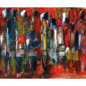 Painting titled "crowd" by Narendraraghunath, Original Artwork