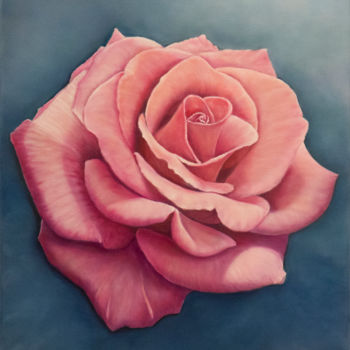Painting titled "Memory of Rose" by Seoyeon Kim, Original Artwork, Oil