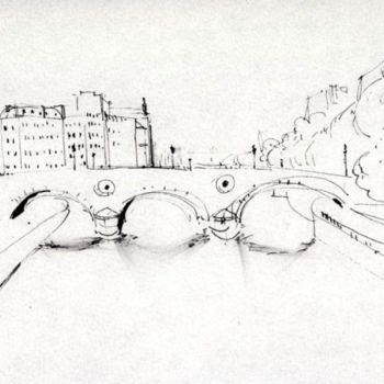 Peinture intitulée "pont.jpg" par Narine Grigoryan, Œuvre d'art originale