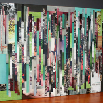 Collages intitulée "Rencontre" par Nash, Œuvre d'art originale