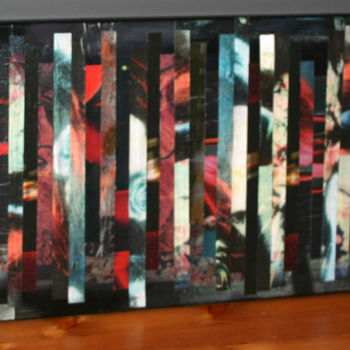 Collages intitulée "A lire entre les li…" par Nash, Œuvre d'art originale