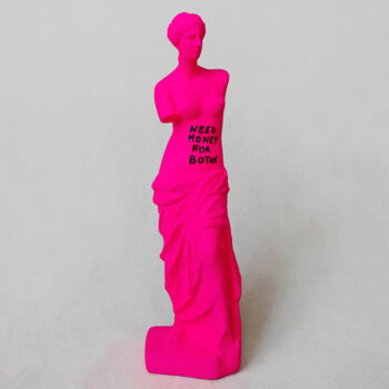 Sculptuur getiteld "Botox Venus pink fl…" door Na$H, Origineel Kunstwerk, Graffiti