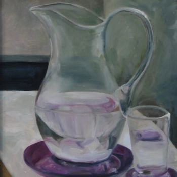 "Ice water" başlıklı Tablo Anastasia Kolesnikova tarafından, Orijinal sanat, Petrol Ahşap Sedye çerçevesi üzerine monte edil…