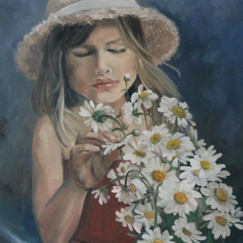 Painting titled "First dreams" by Anastasia Kolesnikova, Original Artwork, Oil