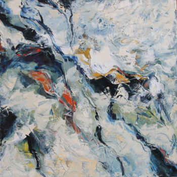 Painting titled "clouds" by Anastasia Kolesnikova, Original Artwork, Oil