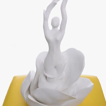 Sculpture titled "Blossom" by Nastassia Karpenkova, Original Artwork, Plaster