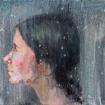 Peinture intitulée "Snow" par Marina Skepner, Œuvre d'art originale, Huile