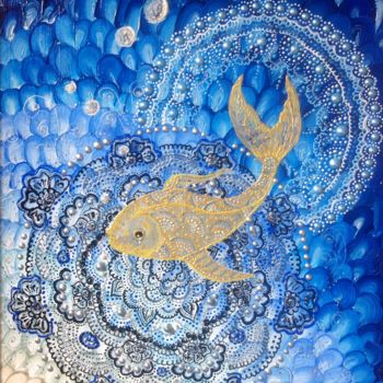 绘画 标题为“Золотая рыбка” 由Анастасия Водясова, 原创艺术品, 丙烯