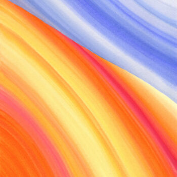 Painting titled "Desert. Sky and Sun…" by Nata Korpusova, Original Artwork, Watercolor