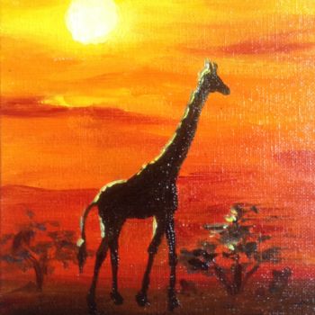Painting titled "The breath of Afric…" by Nata New, Original Artwork, Oil