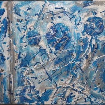 Картина под названием "Dream in blue" - Natacha Vanhoolandt, Подлинное произведение искусства