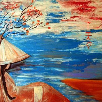 Malarstwo zatytułowany „Un moment de Solitu…” autorstwa Natacha B, Oryginalna praca