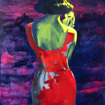Pintura titulada "А может красное?" por Natalia Moreva, Obra de arte original, Oleo