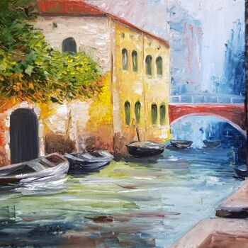 Painting titled "Venice" by Natalia Ostonen (Tarasova), Original Artwork, Oil