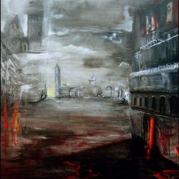 Painting titled "BRUMES VENITIENNES" by Natal, Original Artwork