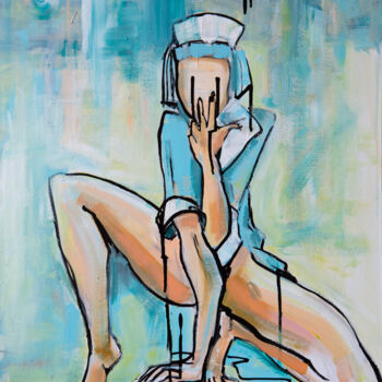 Painting titled "It's ok!" by Natali Macaro, Original Artwork, Acrylic