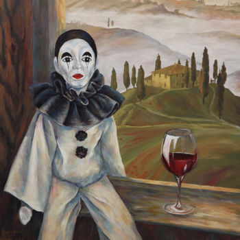 Картина под названием "Piero in Tuscany" - Natali Shtainfeld-Borovkov, Подлинное произведение искусства