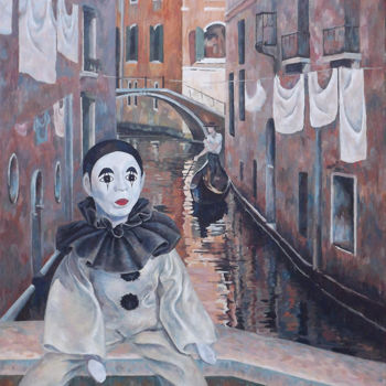 Картина под названием "Piero in Venice" - Natali Shtainfeld-Borovkov, Подлинное произведение искусства, Масло