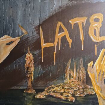 Картина под названием "Late" - Natalya Kupreychenko, Подлинное произведение искусства, Акрил