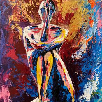 Pittura intitolato "Женская энергия" da Natalia Asadchih (Intuitive Art), Opera d'arte originale, Acrilico